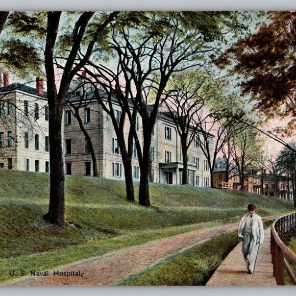 Chelsea MA U S Naval Hospital Postcard "Historic Naval Hospital Condos" #1372 - Picture 1 of 2